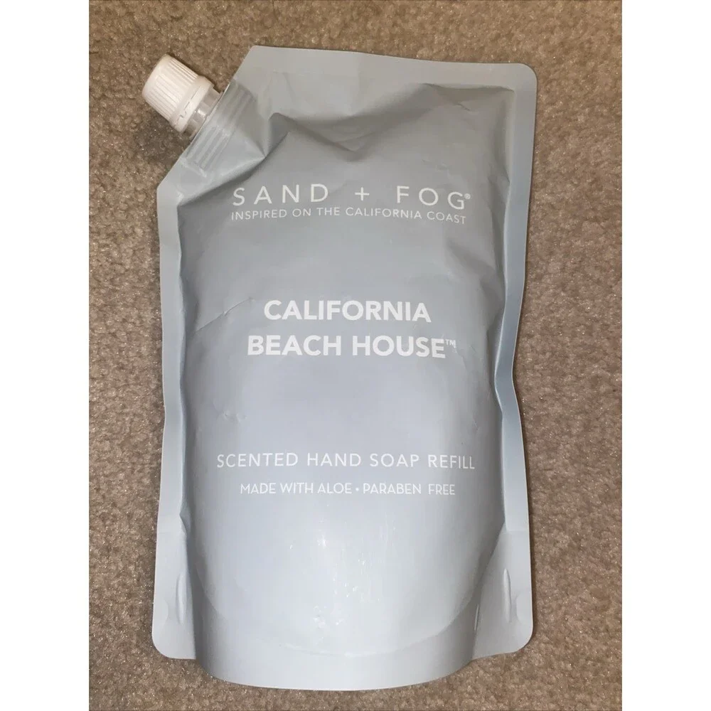 Sand + Fog California Beach House Hand Soap Refill 34 Ounce NEW & AUTH